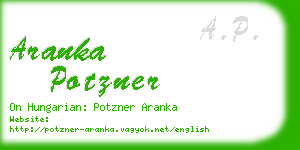 aranka potzner business card